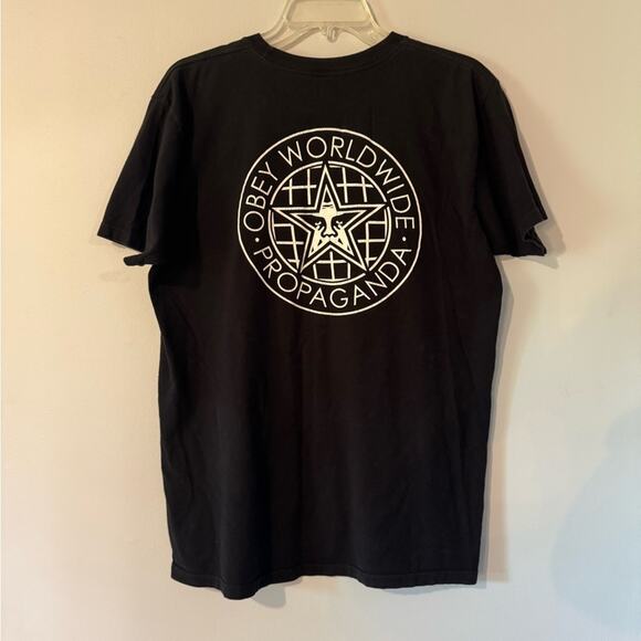 Obey Men’s Black Graphic T-Shirt size large - Picture 4 of 5